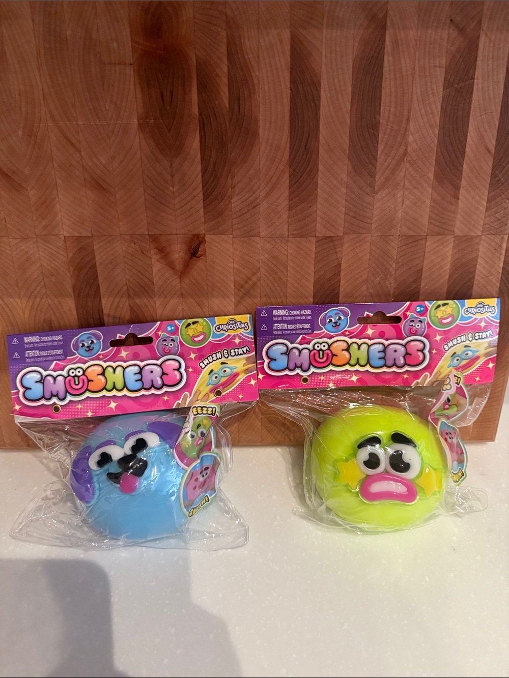 Smushers Set of 2 Blue and Neon Green